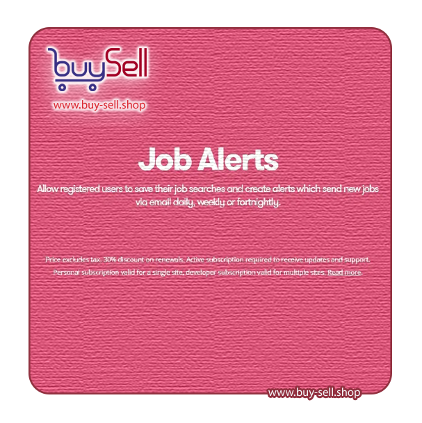 Download the WP Job Manager Job Alerts plugin