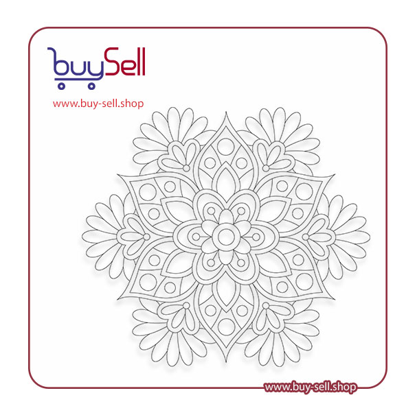 Mandala calligraphy vector code 01