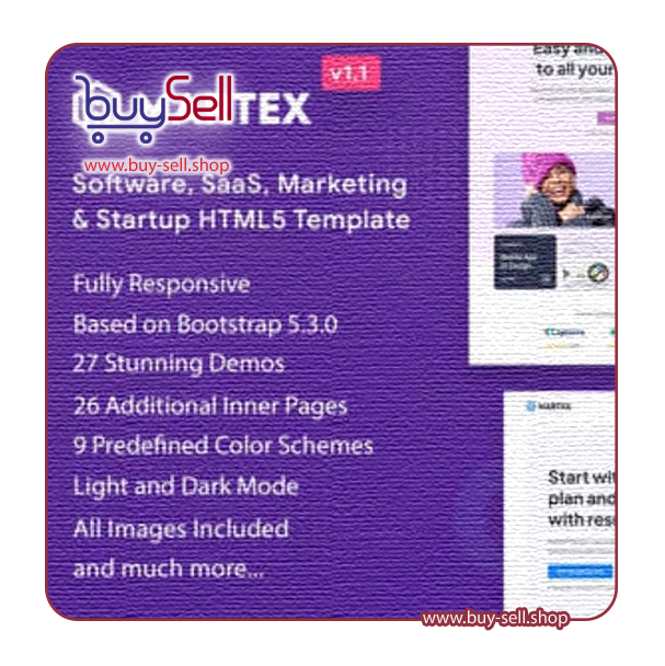 Download Martex HTML5 startup and software template