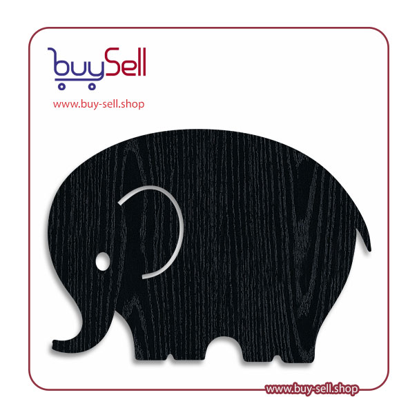 Editable vector of an elephant