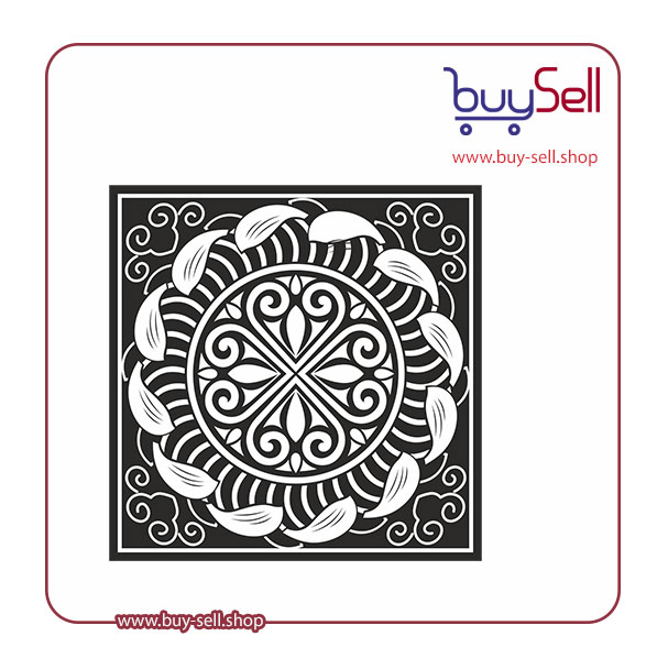 Editable layered black and white pattern vector – code 5