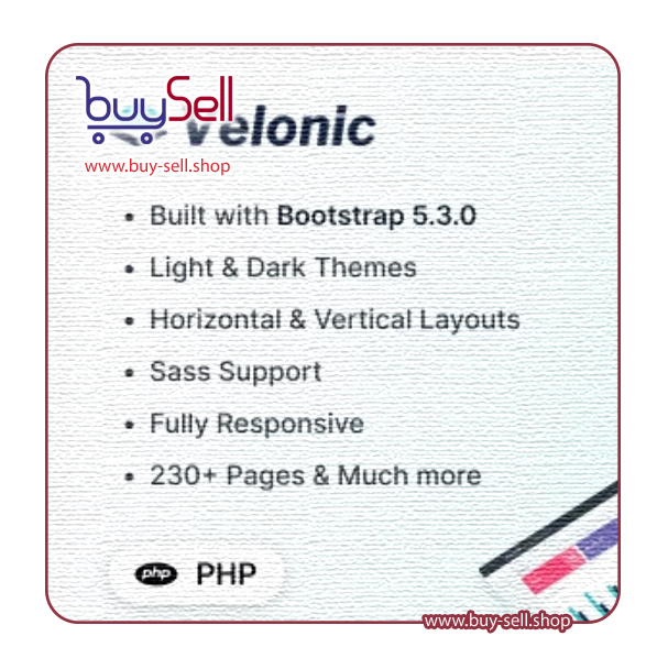 Download Velonic PHP admin dashboard template
