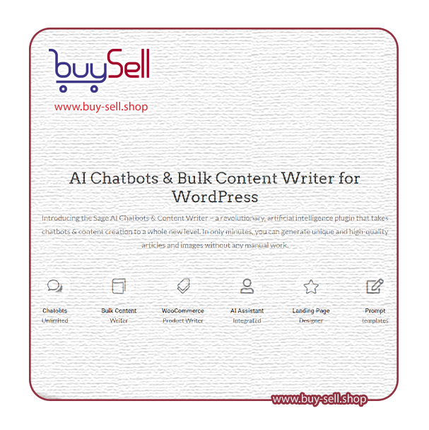 Download the Sage AI Content Writer PRO plugin