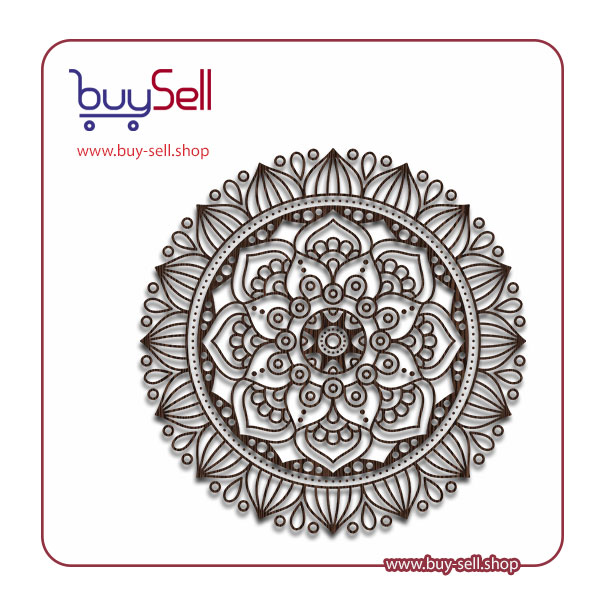 Mandala calligraphy vector code 02