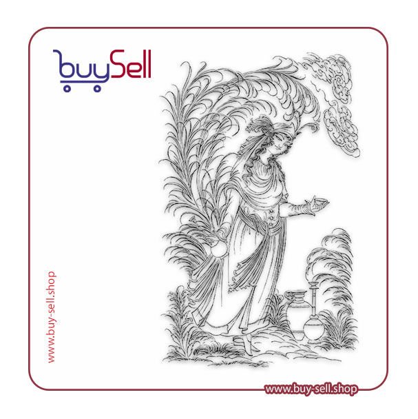 Editable vector of Leyli and Majnun miniature – code 8
