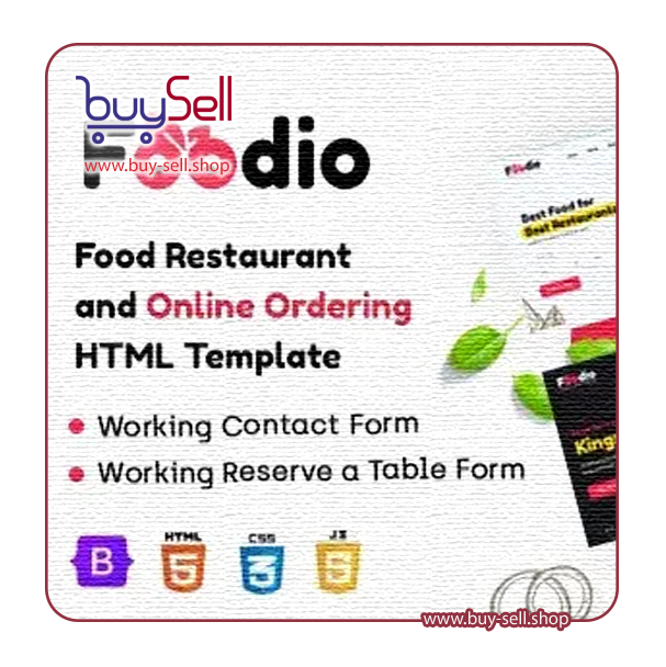 Download Foodio HTML Template - Fast Food and Restaurant