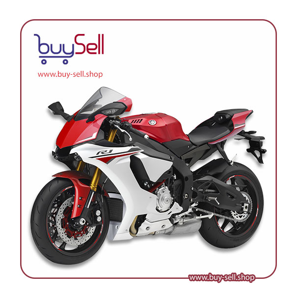 I need a high-quality PNG image of a red Yamaha YZF R1 sports motorcycle