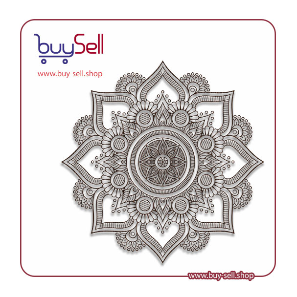 Mandala calligraphy vector code 04