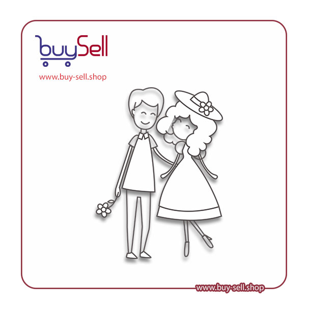 Lovers couple character vector code 8