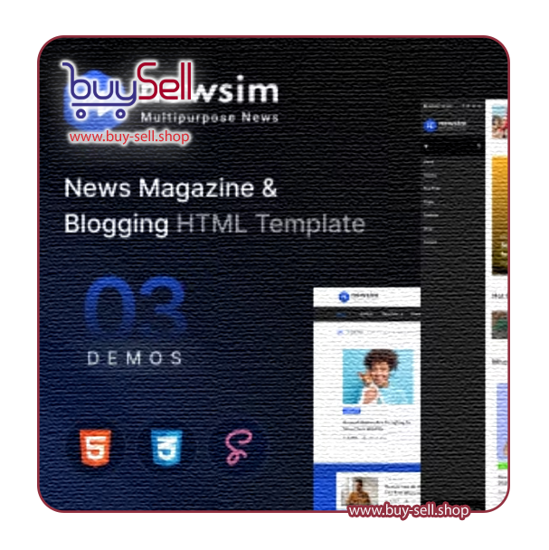 Download Newsim HTML Blog and Magazine Template