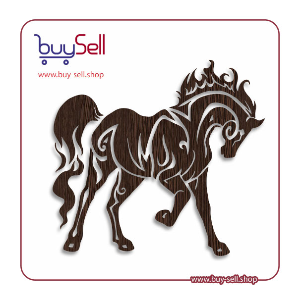 Editable vector of a fantasy horse