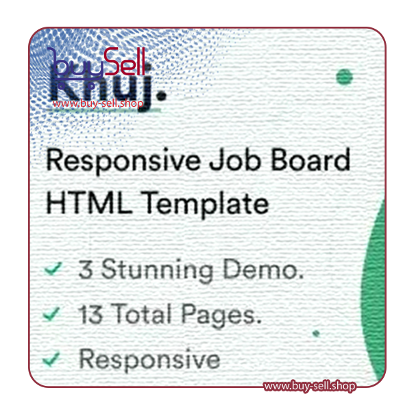 Download Khuj HTML Job Board Template