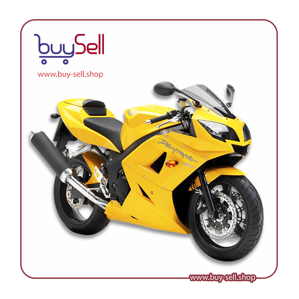 I need a PNG image of a yellow Triumph Daytona motorcycle