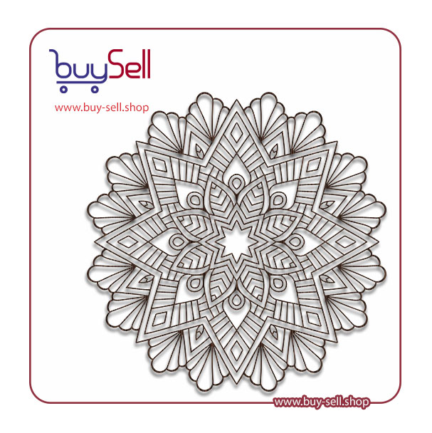 Editable vector of Tazhib design – model 031