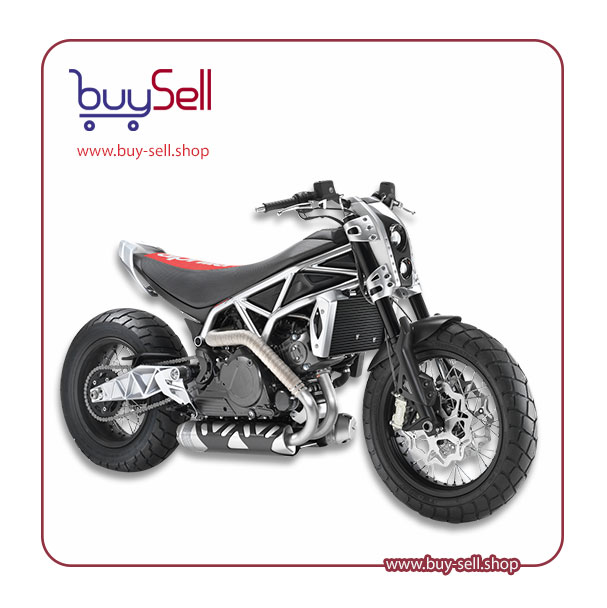 I need a PNG image of a black Aprilia motorcycle
