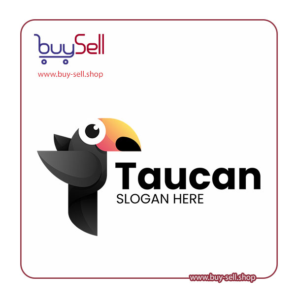Editable vector of logo – code: toucan-gradient-logo