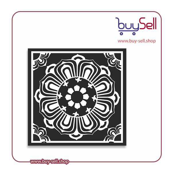 Editable layered black and white pattern vector – code 4