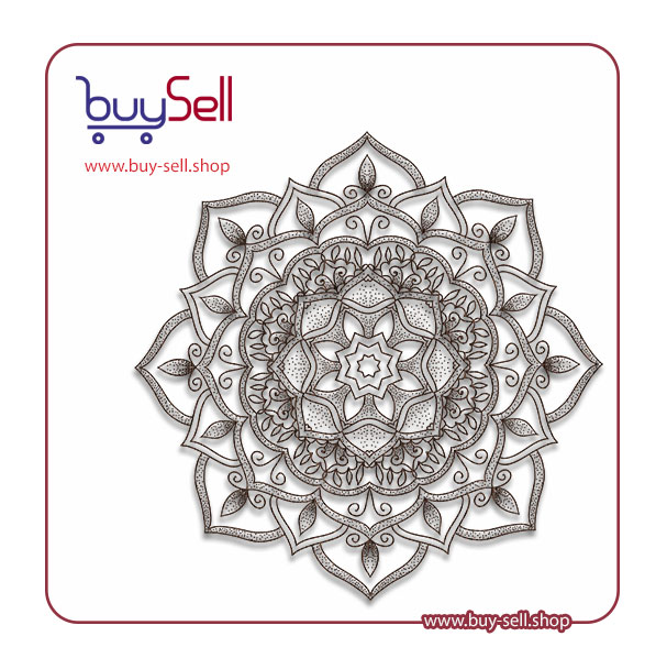 Editable vector of Tazhib design – model 030