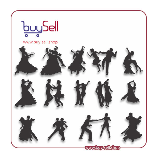 Laser cutting pattern – ballet dance vector