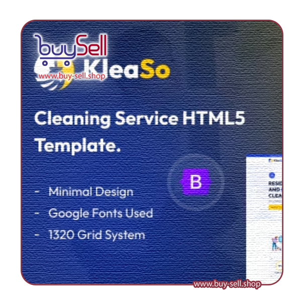 Download Kleaso HTML5 Template for House and Company Cleaning Services