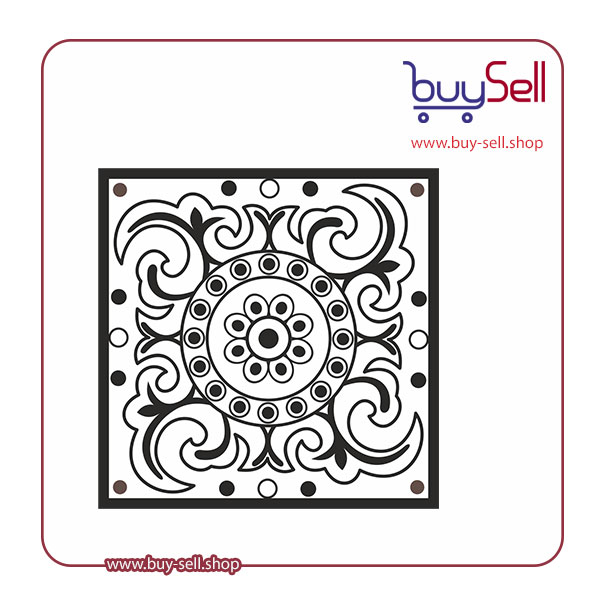 Editable layered black and white pattern vector – code 8