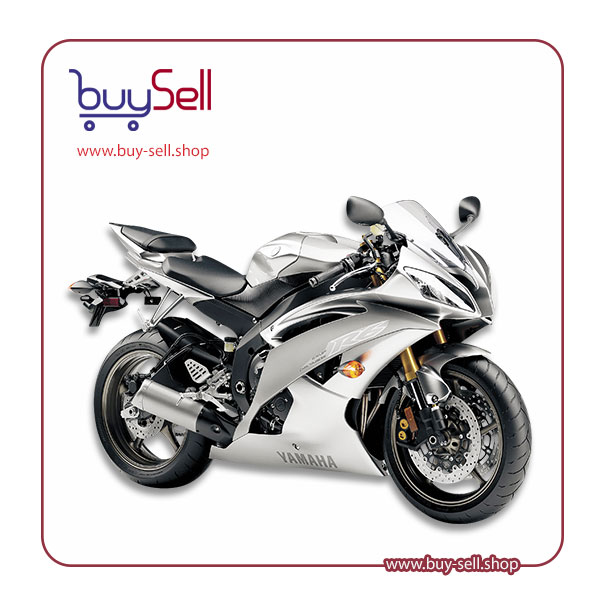 I need a PNG image of a liquid silver Yamaha R6 motorcycle