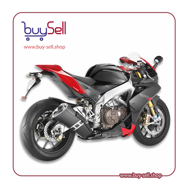 I need a PNG image of a black Aprilia RSV4 motorcycle