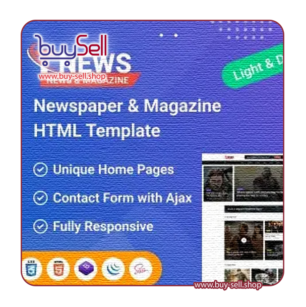 Download the TNews HTML Magazine and News Website Template