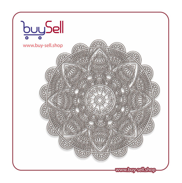 Mandala calligraphy vector code 06