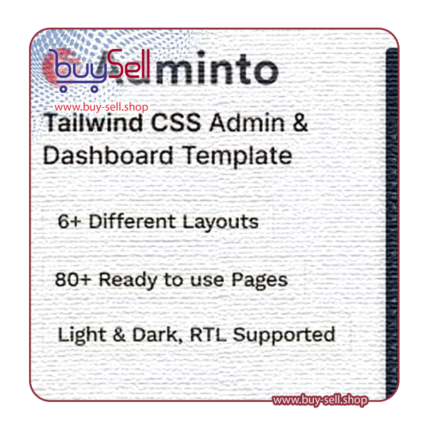 Adminto Tailwind admin dashboard template