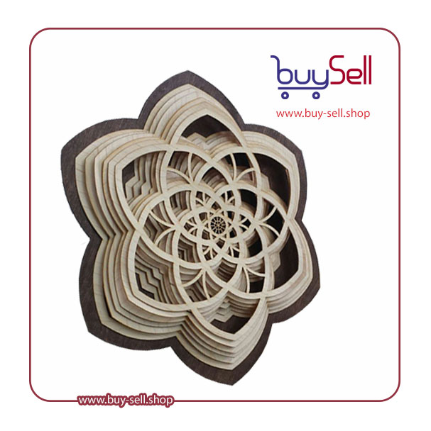 Laser cutting pattern – 3D flower code 3