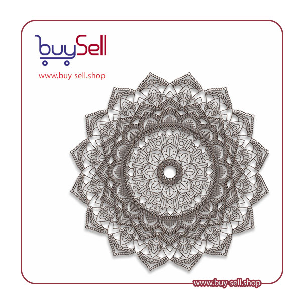 Mandala calligraphy vector code 07