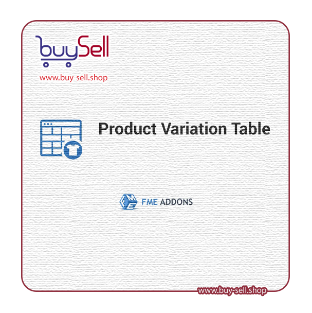 دانلود افزونه Product Variations Table جدول تنوع محصولات ووکامرس